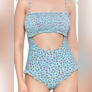 NWT Arizona Jean Comp one piece swimsuit
